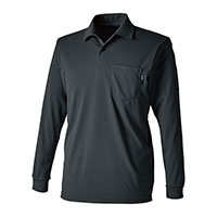 6075 ドライロングスリーブポロシャツ TS DESIGN 軽量 消臭 吸汗 速乾 長袖 作業服 作業着