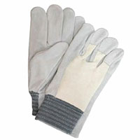 【即納】405 牛床皮 甲メリヤス ユニワールド 牛皮手 甲メリ 作業着 作業服