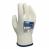 【即納】5300  ユニワールド綿混軍手 二本編　10ゲージ　綿混　軍手 作業着 作業服