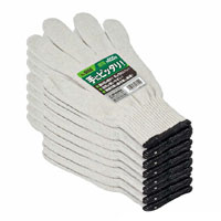 【即納】6050  ユニワールド  中厚手綿混 10ゲージ 軍手　細かな作業 フィット軍手 作業着 作業服