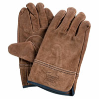 【即納】KS447 オイルブラウン牛床革 内縫い ユニワールド 牛床皮 オイル 内縫 作業着 作業服