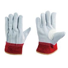 【即納】 KS453 指先の極 牛本革 背縫い 吟当付 ユニワールド 牛皮手 背縫 作業着 作業服
