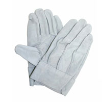 【即納】KS461 超巧 牛床革 背縫い ユニワールド 牛皮手 背縫 作業着 作業服