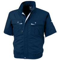 空調服 テクノクリーン DE 半袖ブルゾン xe98022 XEBEC ジーベック 制菌加工